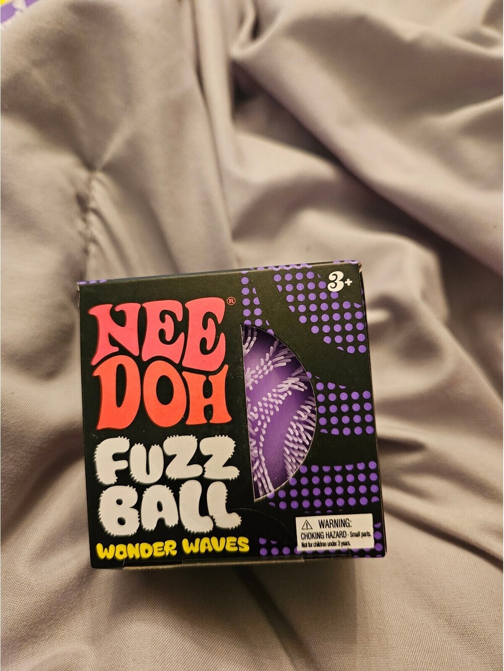 Authentic Schylling NeeDoh Fuzz Ball Wonder Waves Purple Velvet Squishy [COPY]